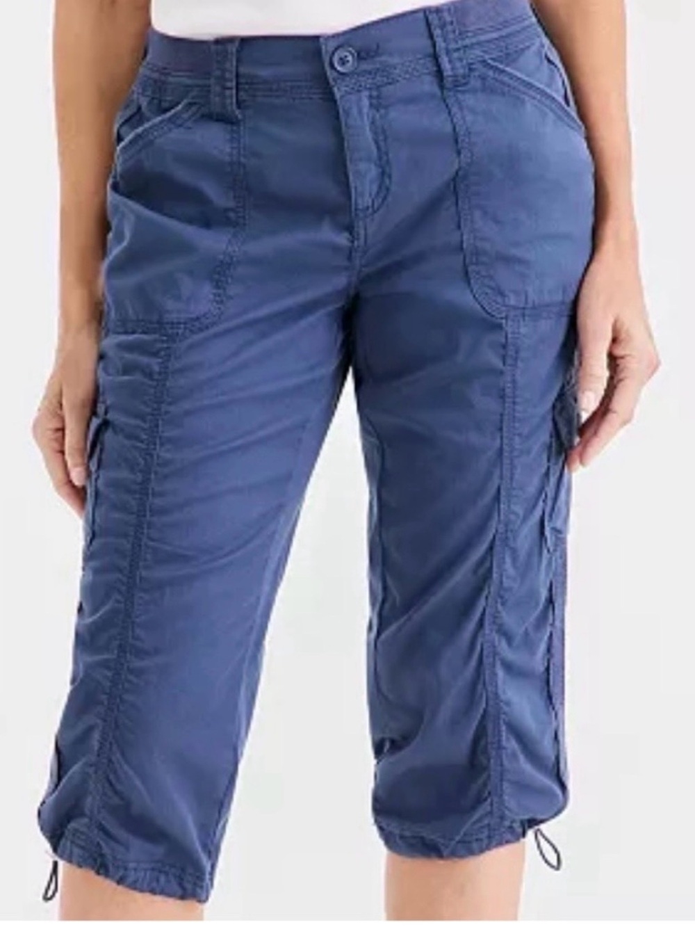 Style & Co. Navy Blue Cargo Capris